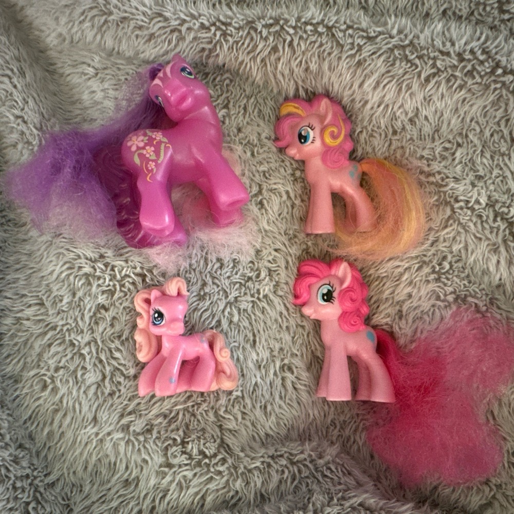 My Little Pony G3 Lot Of 4 MLP, McDonald's Happy Meal Toy, Pinkie Pie Assortment